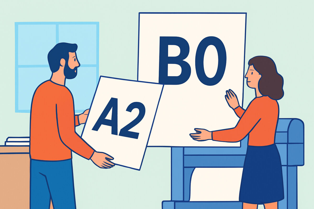 Julisteet ja niiden suuruus – A2:sta B0:aan